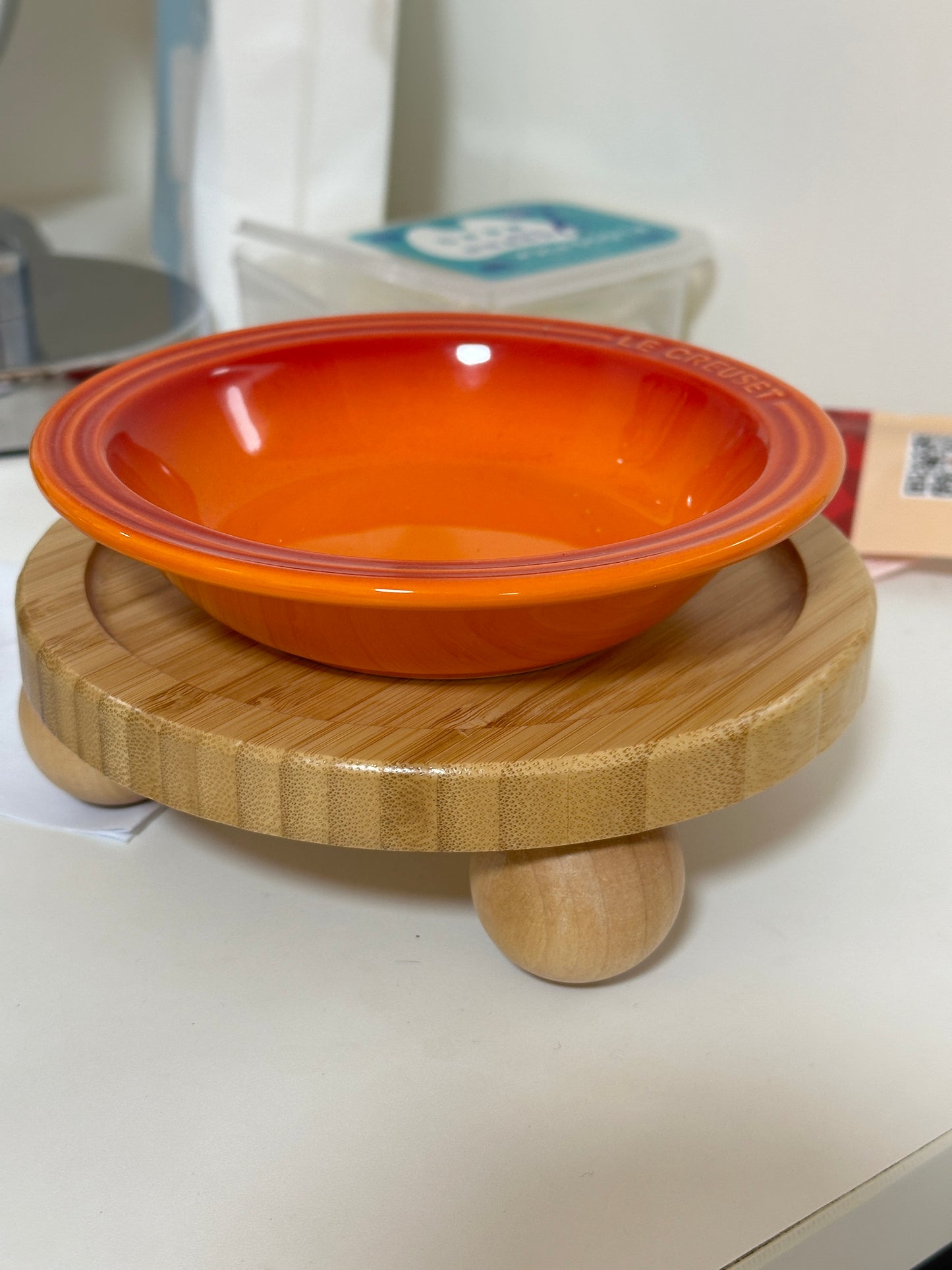 Bamboo Stand for Cat Bowls,