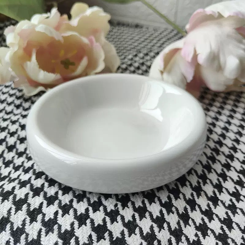 Ceramic Cat Plates Cat Food Bowls Shallow Bowls for Kitten, Ceramic Cat Plates