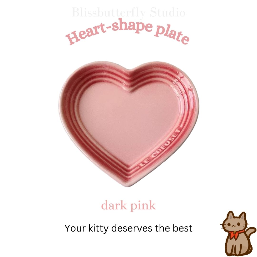 Ceramic Cat Plates Cat Food Bowls Shallow Bowls for Kitten, Ceramic Cat Plates