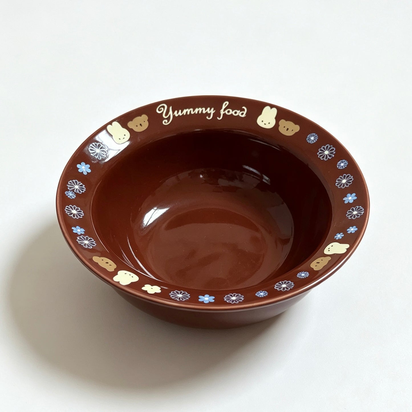 Cute Bunny & Puppy Ceramic Cat Bowl