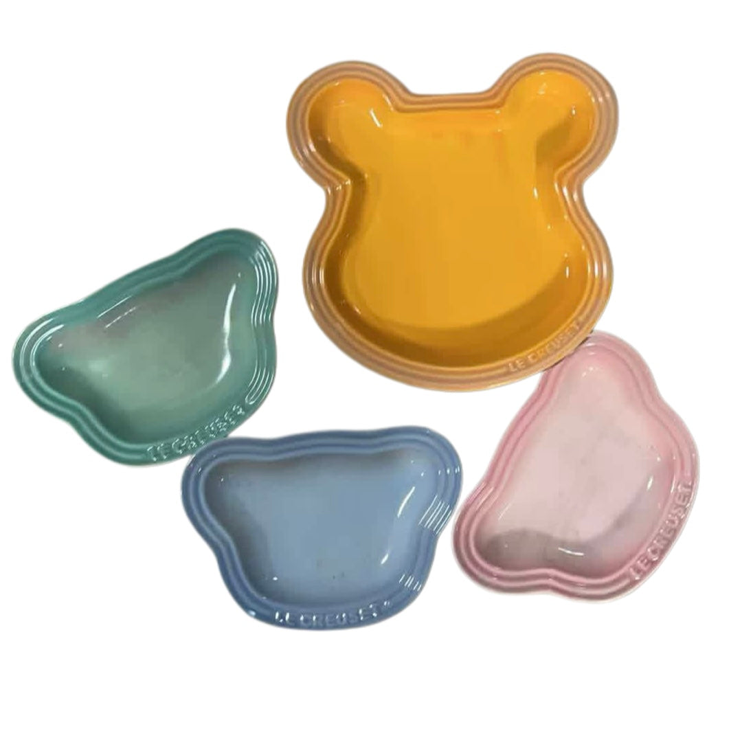 Ceramic Bunny Plate for Cat Feeding