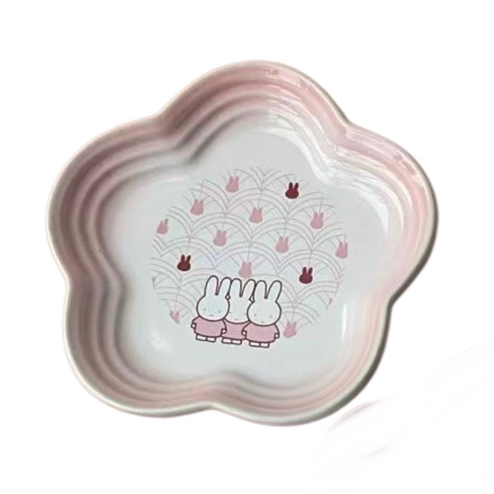 Bunny Plates for Cat Feeding, Cat Plates, Cat Bowls