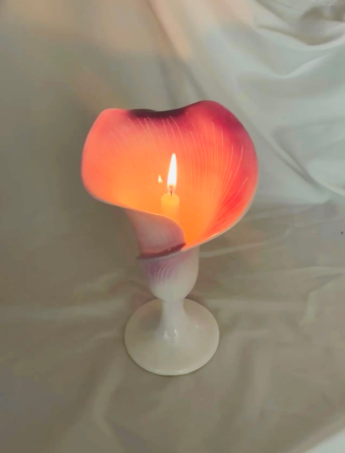 Tulips Candle Holder, Ceramic Tulips Candle Holder, Candle Holder