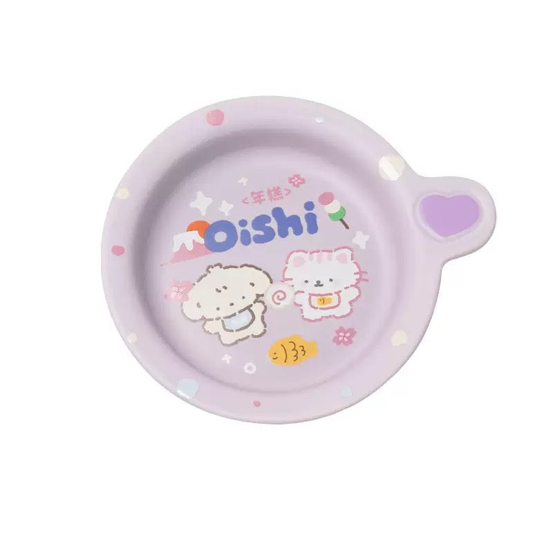 Ceramic Cat Plates- Oishi Plate