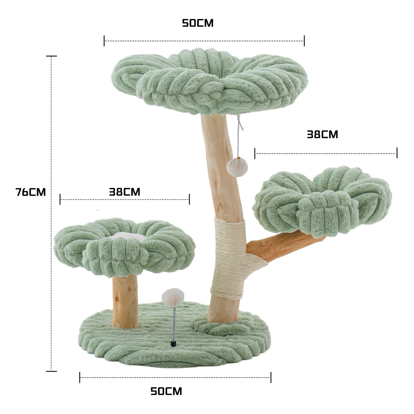 Solid Wood Flower Cat Tree — Where Fine Furniture Meets Feline Nature