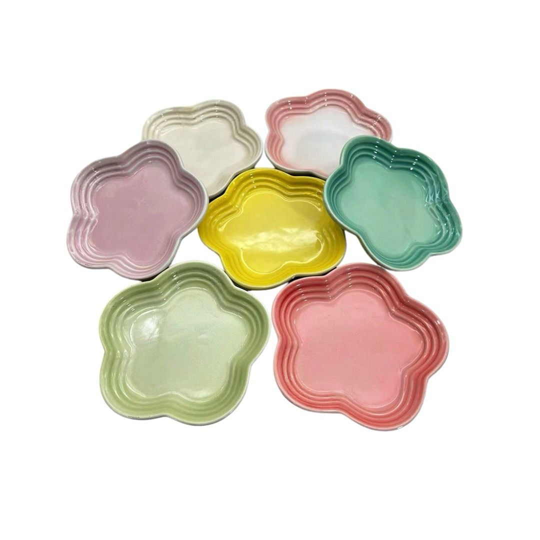 Ceramic Cat Plates Cat Food Bowls Shallow Bowls for Kitten, Ceramic Cat Plates