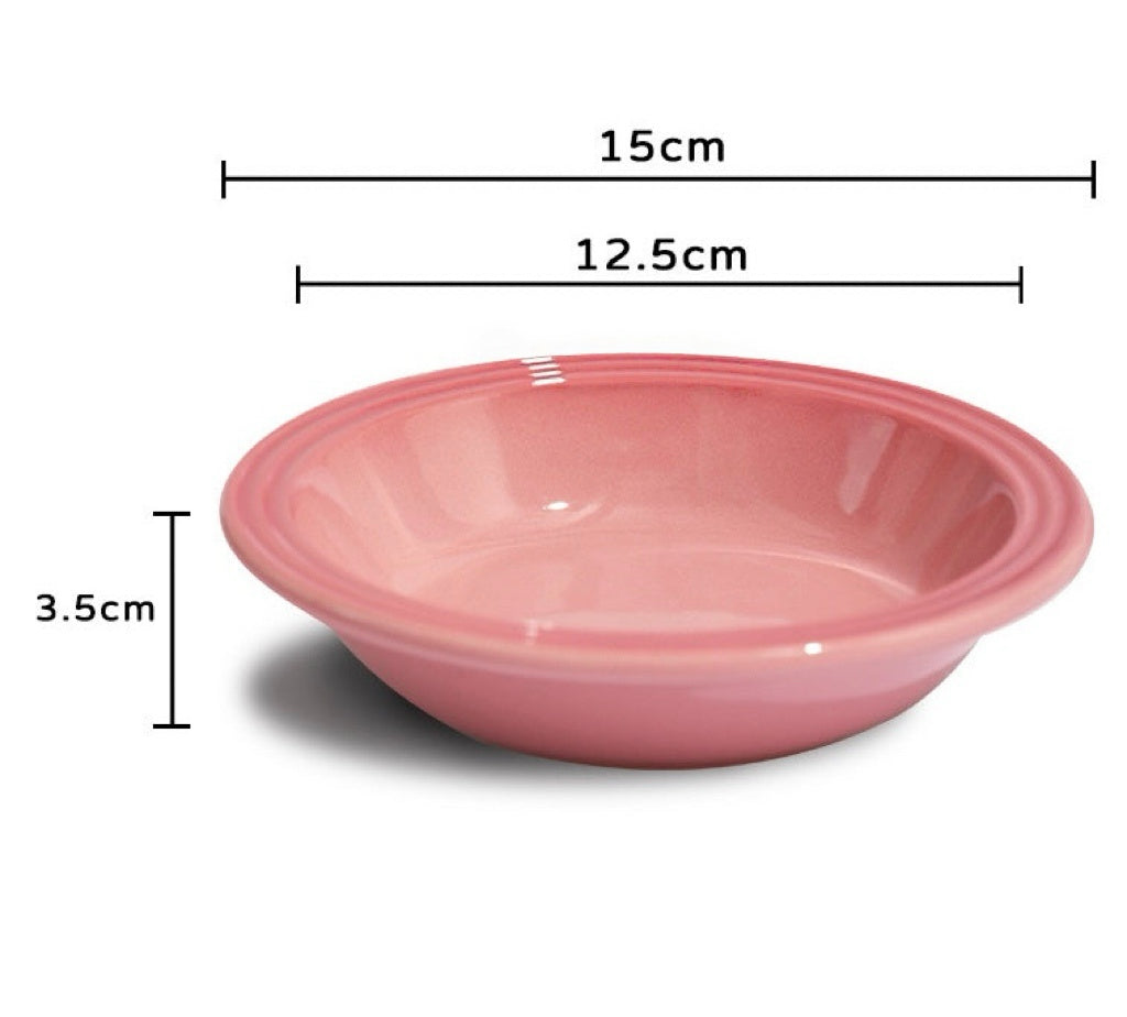 Ceramic Cat Plates Cat Food Bowls Shallow Bowls for Kitten, Ceramic Cat Plates