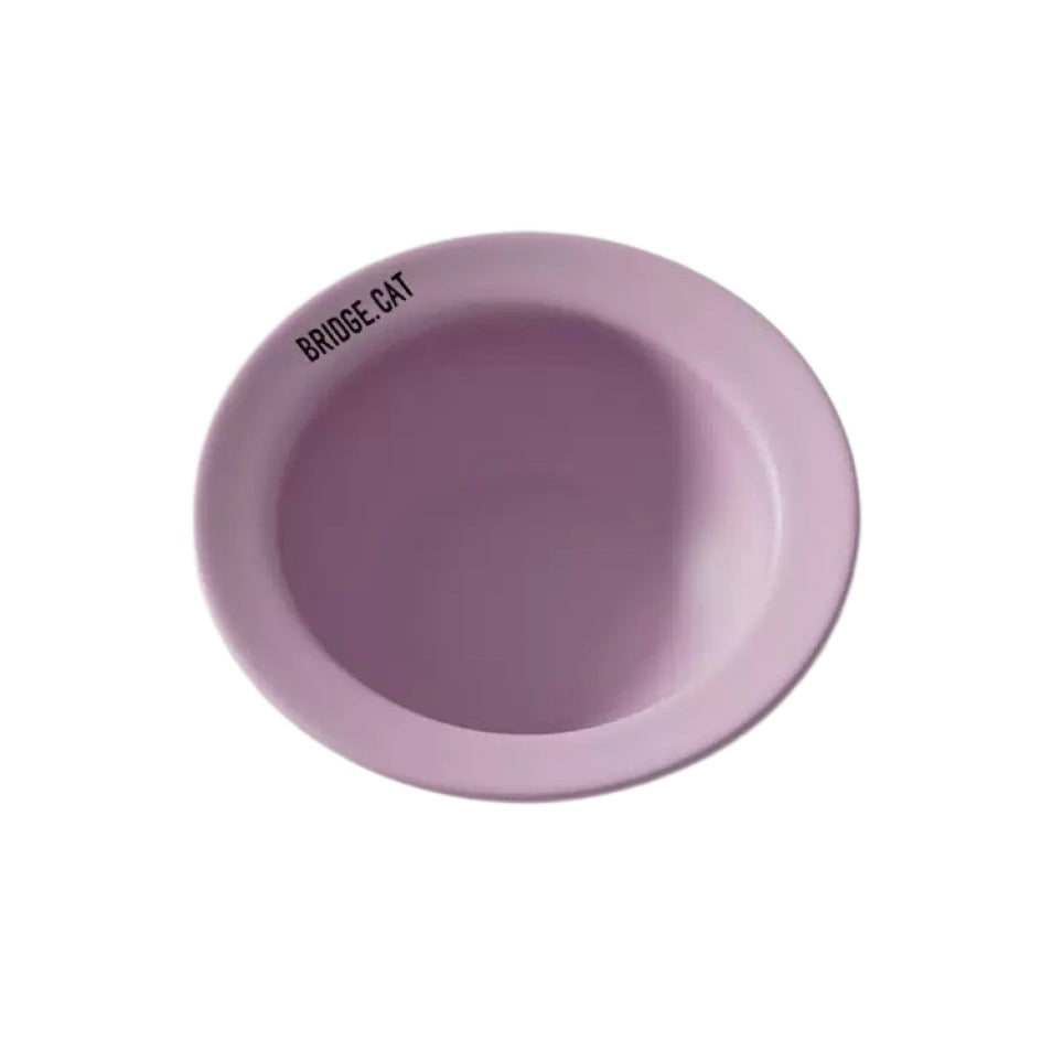 Ceramic Cat Bowl – Wide Shallow Cat Food Dish, Microwave & Dishwasher Safe