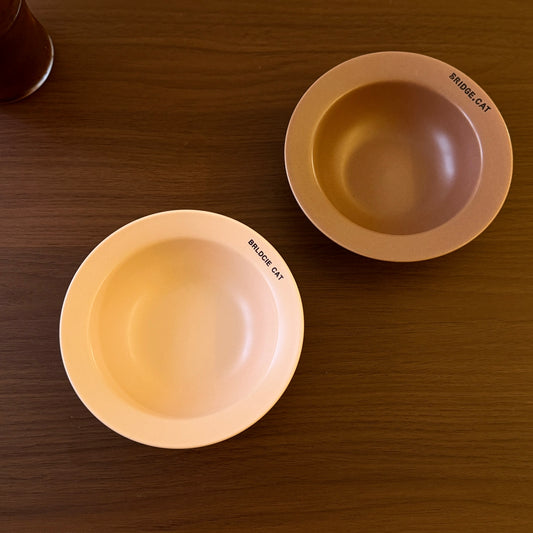 Ceramic Cat Bowl – Wide Shallow Cat Food Dish, Microwave & Dishwasher Safe