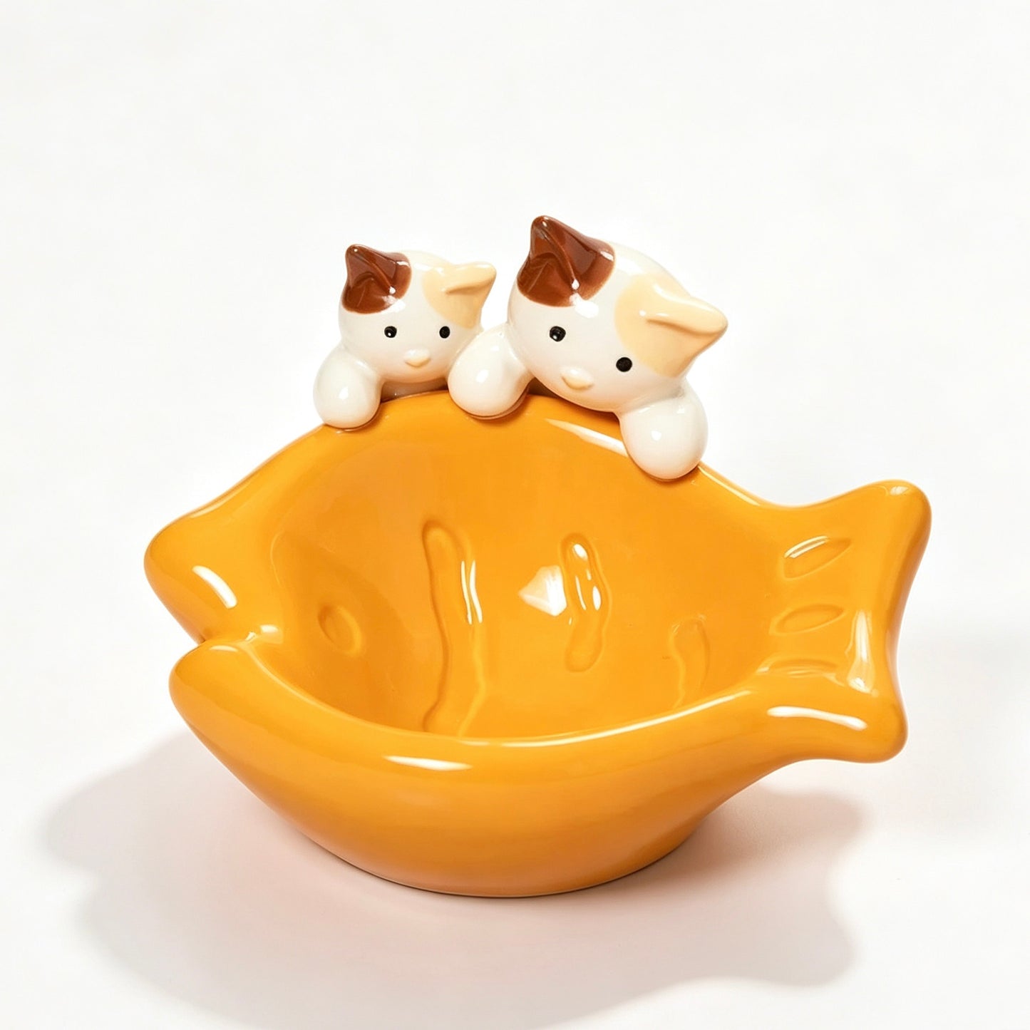 Bubble-Tea Cat Bowls-Elevated Ceramic Pet Bowl